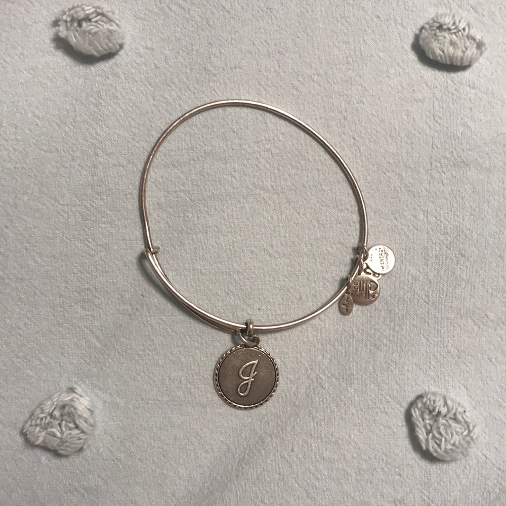 J Alex and Ani Bangle Bracelet Silver